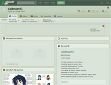 Tablet Screenshot of coldmoon93.deviantart.com