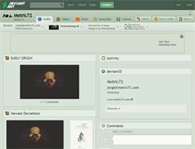 Tablet Screenshot of metric72.deviantart.com