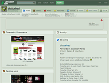 Tablet Screenshot of distturbed.deviantart.com