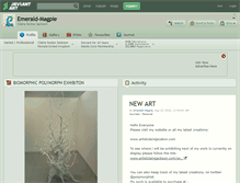 Tablet Screenshot of emerald-magpie.deviantart.com