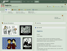 Tablet Screenshot of maglorius.deviantart.com