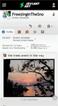 Mobile Screenshot of freezinginthesno.deviantart.com