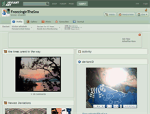 Tablet Screenshot of freezinginthesno.deviantart.com