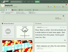 Tablet Screenshot of deadsun90.deviantart.com