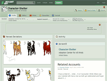 Tablet Screenshot of character-shelter.deviantart.com