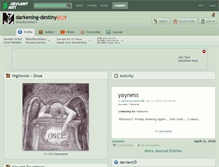 Tablet Screenshot of darkening-destiny.deviantart.com