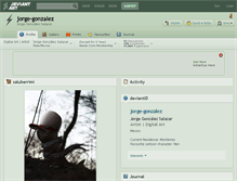 Tablet Screenshot of jorge-gonzalez.deviantart.com