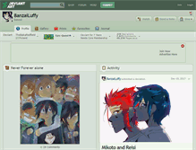 Tablet Screenshot of banzailuffy.deviantart.com