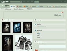 Tablet Screenshot of dahly.deviantart.com