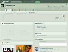 Tablet Screenshot of digi-valentine.deviantart.com