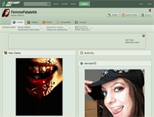 Tablet Screenshot of femmefatale06.deviantart.com