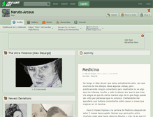 Tablet Screenshot of naruto-arceus.deviantart.com