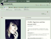 Tablet Screenshot of colorguardcutie.deviantart.com