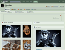 Tablet Screenshot of malekithan.deviantart.com