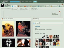 Tablet Screenshot of carlibux.deviantart.com