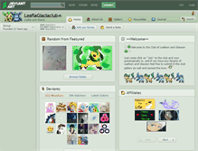 Tablet Screenshot of leafiaglaciaclub.deviantart.com