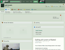 Tablet Screenshot of butt-lovers.deviantart.com
