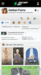 Mobile Screenshot of malikai-flame.deviantart.com