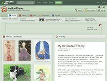 Tablet Screenshot of malikai-flame.deviantart.com