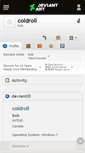 Mobile Screenshot of coldroll.deviantart.com