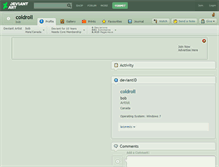 Tablet Screenshot of coldroll.deviantart.com