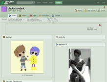 Tablet Screenshot of blade-the-dark.deviantart.com