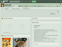 Tablet Screenshot of bandywolf.deviantart.com