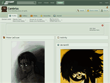 Tablet Screenshot of cambrius.deviantart.com