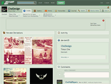 Tablet Screenshot of chedesign.deviantart.com