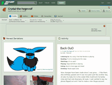 Tablet Screenshot of crystal-the-hegewolf.deviantart.com