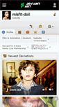 Mobile Screenshot of misfit-doll.deviantart.com