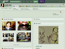 Tablet Screenshot of misfit-doll.deviantart.com