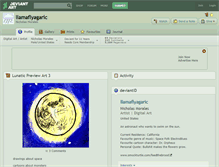 Tablet Screenshot of llamaflyagaric.deviantart.com