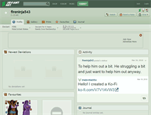 Tablet Screenshot of fireninja543.deviantart.com