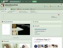 Tablet Screenshot of haibanerenmeiclub.deviantart.com