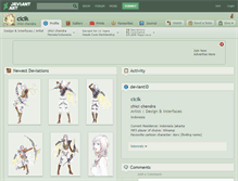 Tablet Screenshot of cicik.deviantart.com
