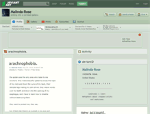 Tablet Screenshot of malinda-rose.deviantart.com