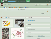 Tablet Screenshot of nabiku-kikuta.deviantart.com