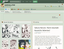 Tablet Screenshot of marshallstar.deviantart.com