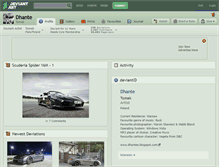 Tablet Screenshot of dhante.deviantart.com