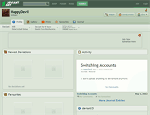 Tablet Screenshot of happydevil.deviantart.com