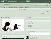 Tablet Screenshot of felineland3.deviantart.com