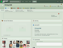 Tablet Screenshot of chrissycmk.deviantart.com