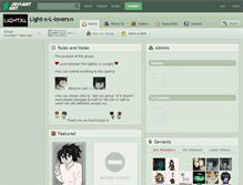 Tablet Screenshot of light-x-l-lovers.deviantart.com