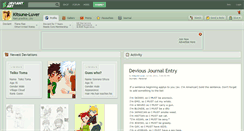Desktop Screenshot of kitsune-luver.deviantart.com