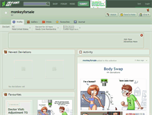 Tablet Screenshot of monkeyforsale.deviantart.com