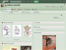 Tablet Screenshot of my-horse-is-amazing.deviantart.com