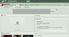 Desktop Screenshot of mysticluna.deviantart.com