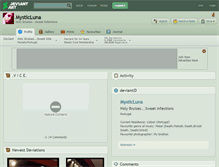 Tablet Screenshot of mysticluna.deviantart.com