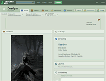 Tablet Screenshot of deavlynn.deviantart.com